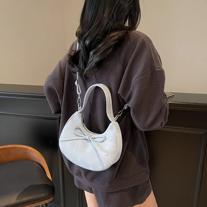 RIVMIND PU Shoulder Bag, Crossbody Bag, Handbag Women's White/Silver/Black/Blue/Pink-21