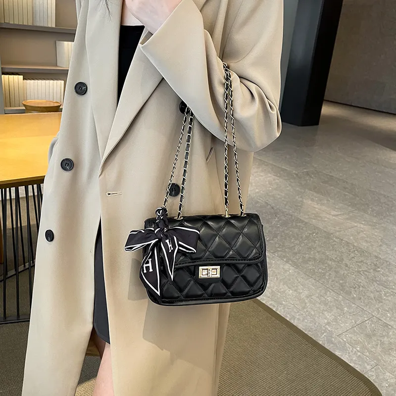 RIVMIND PU Crossbody Bag, Shoulder Bag Women's White/Black-9