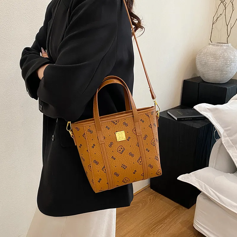RIVMIND PU Handbag Women's White/Brown/Pink/Black-17