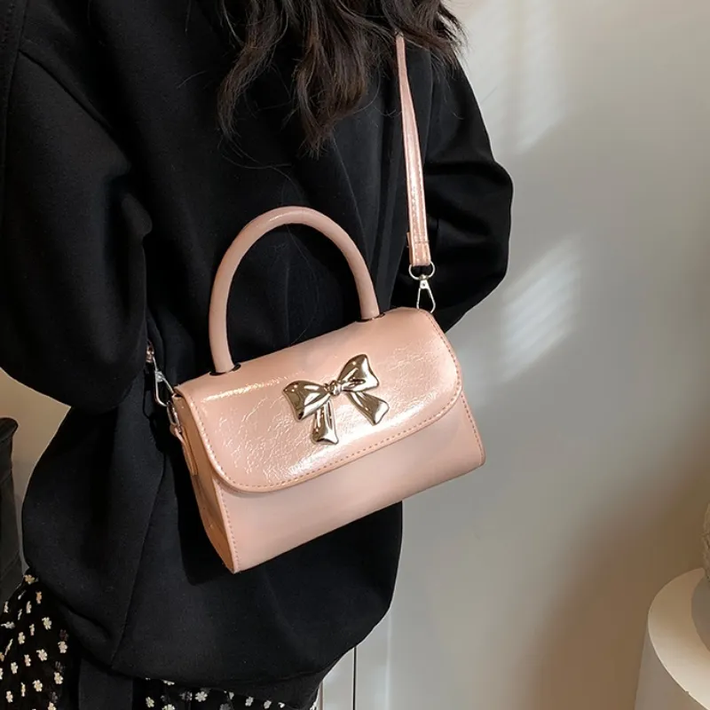 RIVMIND PU Handbag Regular Women's White/Silver/Black/Pink-11