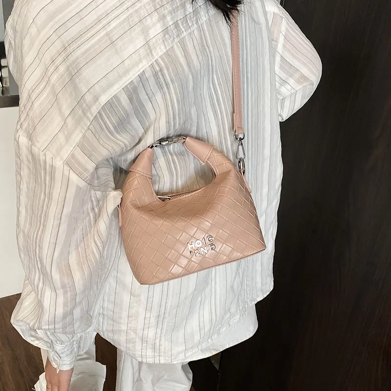 RIVMIND PU Crossbody One Shoulder Handbag Women's White/Pink/Silver/Green/Brown/Black-10