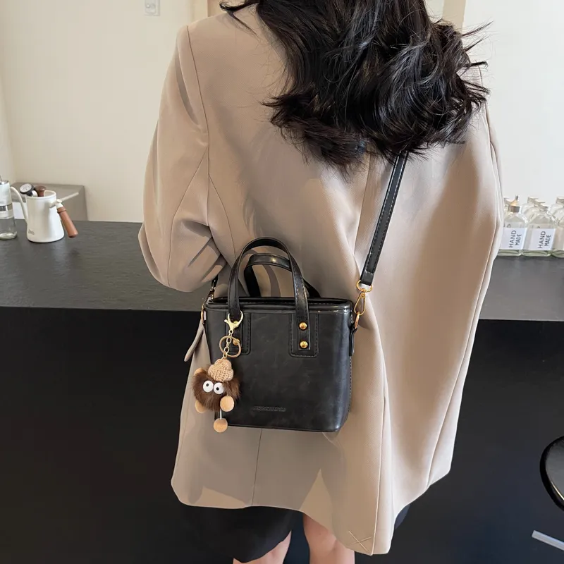 RIVMIND PU Handbag Women's White/Brown/Coffee/Black-21