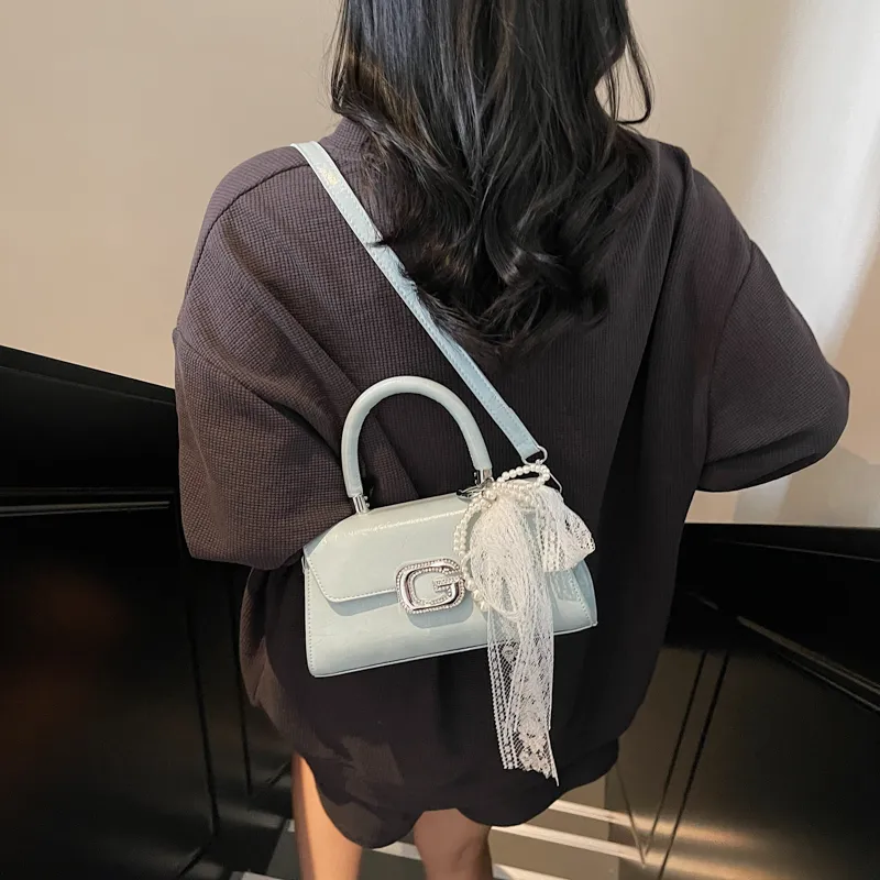 RIVMIND PU Handbag Women's Ecru/Pink/Blue/Black-12