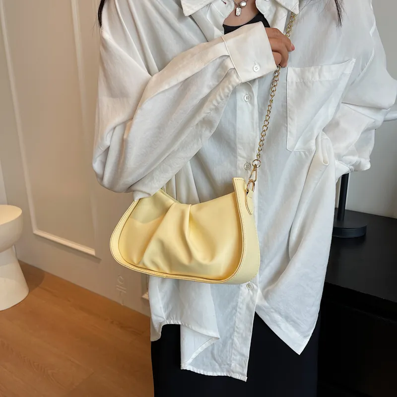 RIVMIND PU Shoulder Bag, Crossbody Bag Regular Women's White/Black/Yellow/Green-10