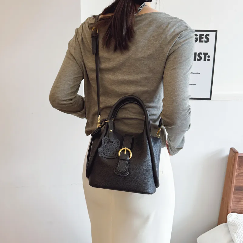 RIVMIND PU Combo Bag Shoulder Bag Crossbody Bag Handbag Women's White/Black/Apricot/Pink-8
