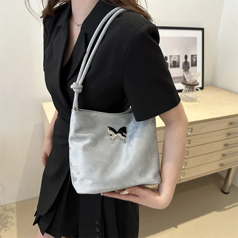 RIVMIND PU Crossbody Bag, Shoulder Bag Women's White/Black/Gray-10