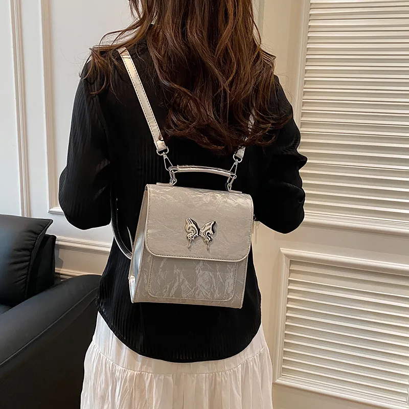 RIVMIND PU Double Shoulder, One Shoulder Handbag Regular Women's White/Black/Green/Blue/Pink/Silver Gray-18