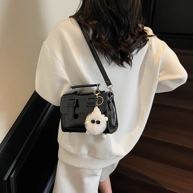 RIVMIND PU Shoulder Bag Women's White/Blue/Brown/Black-18