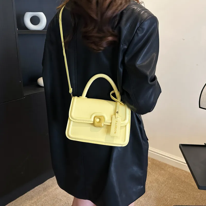 RIVMIND PU Handbag Women's White/Black/Pink/Yellow-18