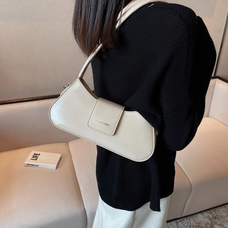 RIVMIND PU Shoulder Bag, Crossbody Bag Women's White/Black/Silver/Black/Pink/Blue-3