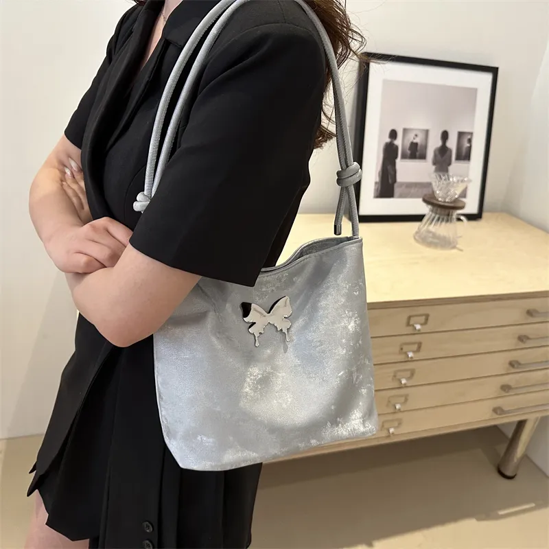 RIVMIND PU Crossbody Bag, Shoulder Bag Women's White/Black/Gray-9