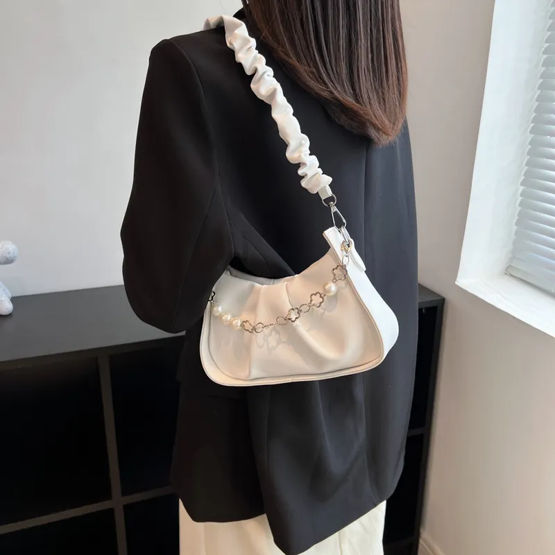 RIVMIND PU Shoulder Bag, Crossbody Bag Regular Women's White/Black/Yellow/Green-20