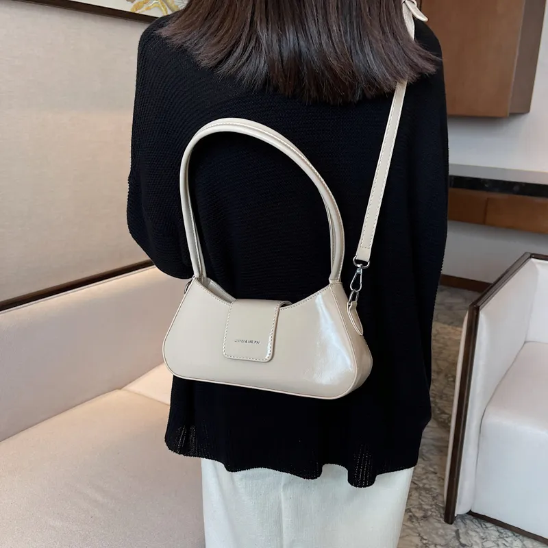 RIVMIND PU Shoulder Bag, Crossbody Bag Women's White/Black/Silver/Black/Pink/Blue-4