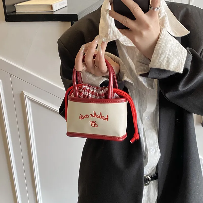 RIVMIND PU Handbag Women's Pink/Red/Blue/Black-7