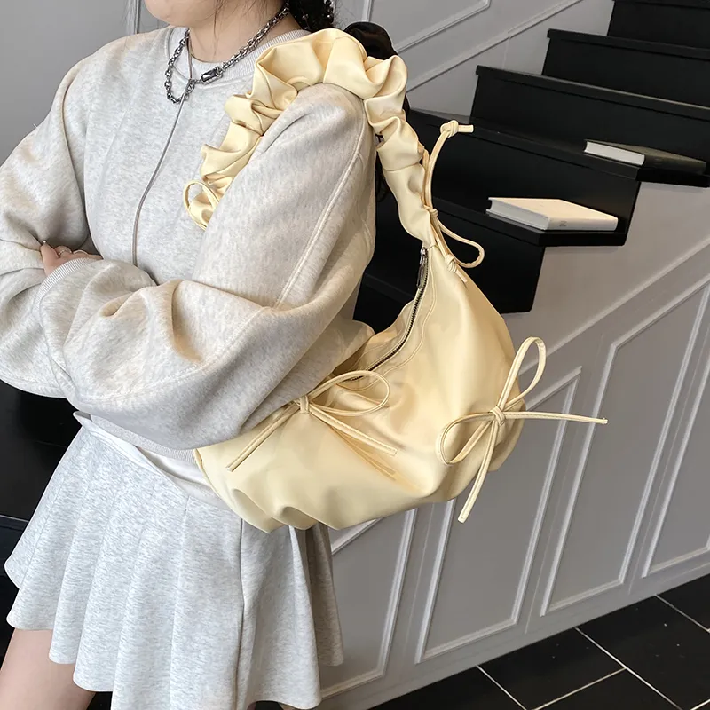 RIVMIND PU Shoulder Bag Women's White/Black/Purple/Yellow/Pink-20
