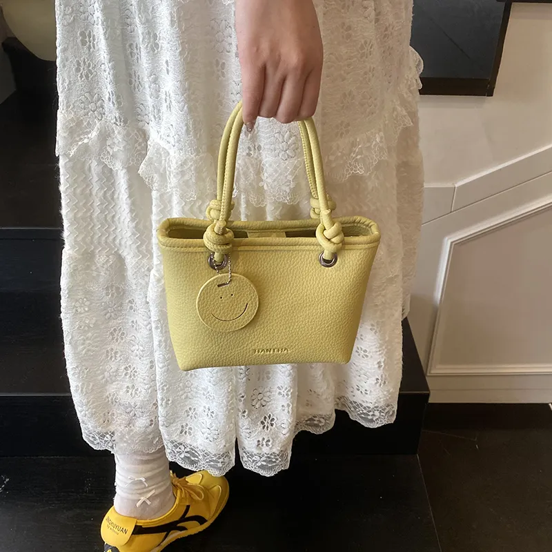 RIVMIND PU One Shoulder Handbag Women's White/Black/Pink/Yellow-22