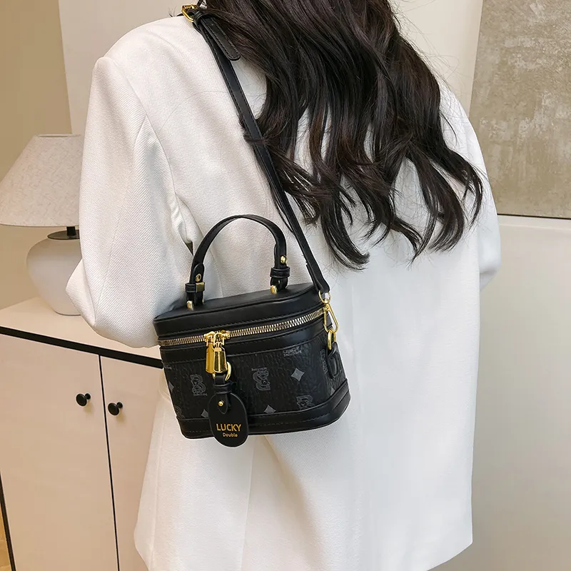 RIVMIND PU One Shoulder Handbag Women's Pink/Brown/White/Black-16