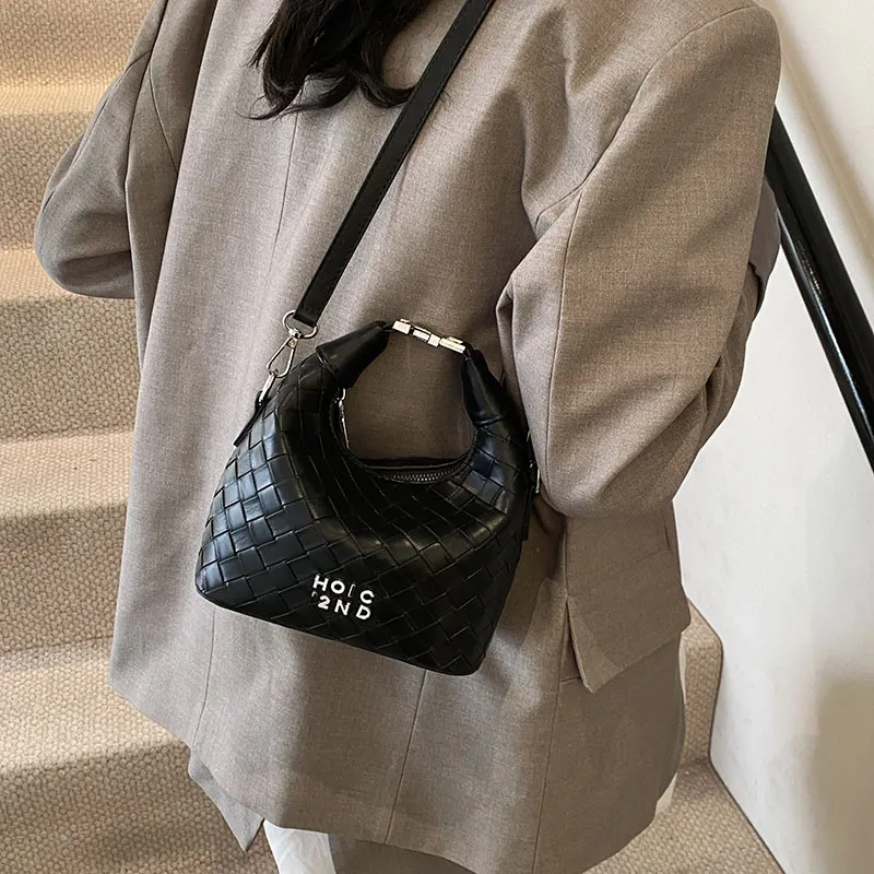 RIVMIND PU Crossbody One Shoulder Handbag Women's White/Pink/Silver/Green/Brown/Black-34