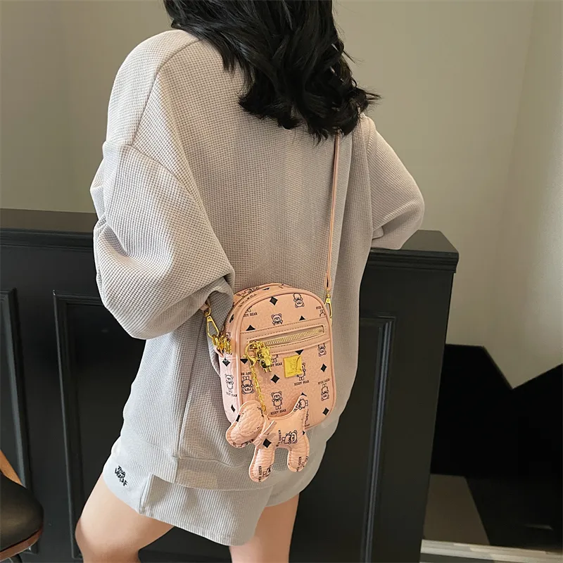 RIVMIND PU Shoulder Bag, Crossbody Bag Women's White/Pink/Coffee/Brown-12