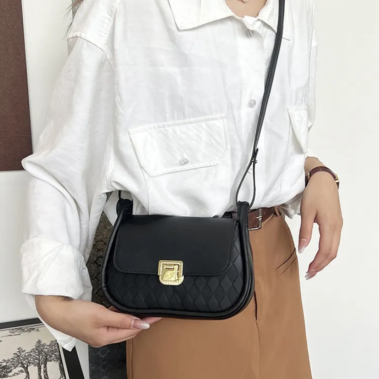 RIVMIND PU Crossbody Bag Regular Women's White/Black/Red/Brown/Green-6