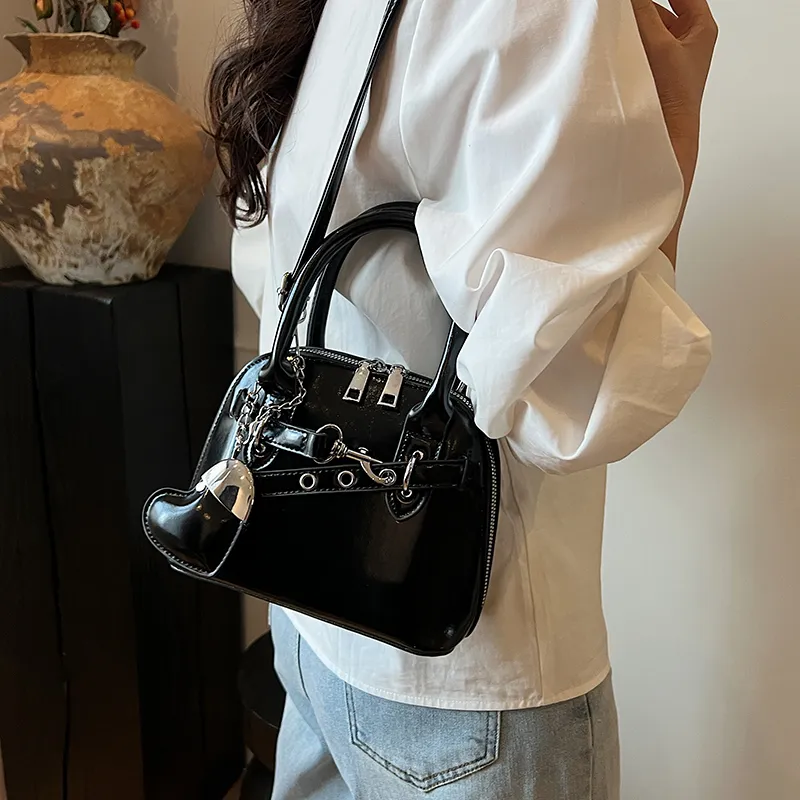 RIVMIND PU One Shoulder Handbag Women's White/Pink/Yellow/Light Blue/Black-21