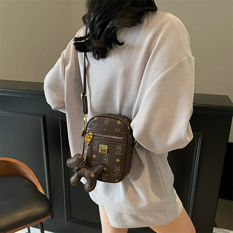 RIVMIND PU Shoulder Bag, Crossbody Bag Women's White/Pink/Coffee/Brown-3