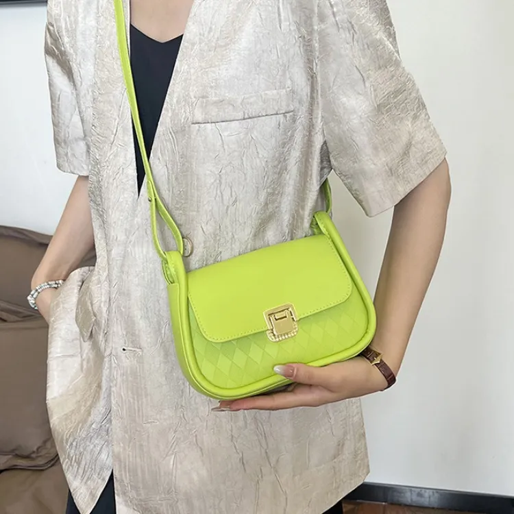 RIVMIND PU Crossbody Bag Regular Women's White/Black/Red/Brown/Green-25