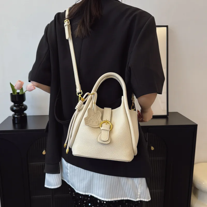 RIVMIND PU Combo Bag Shoulder Bag Crossbody Bag Handbag Women's White/Black/Apricot/Pink-3