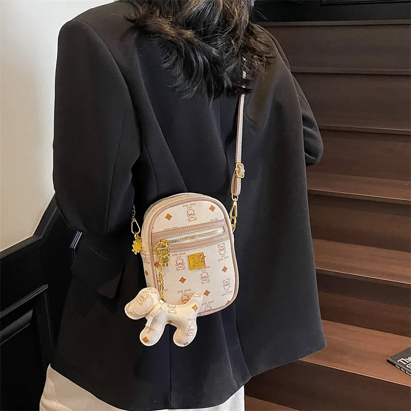 RIVMIND PU Shoulder Bag, Crossbody Bag Women's White/Pink/Coffee/Brown-1