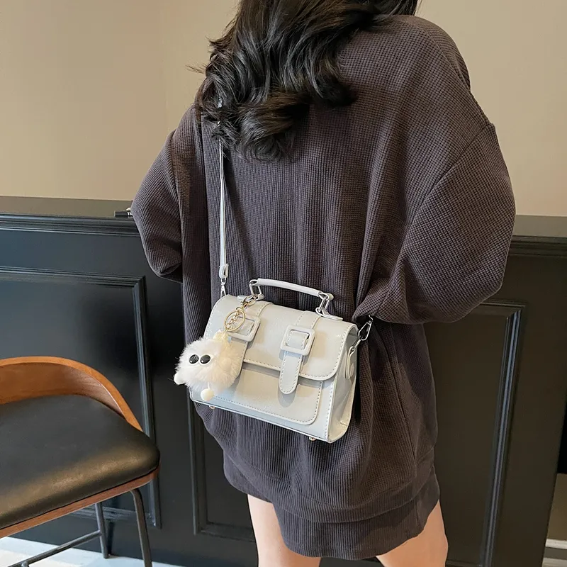 RIVMIND PU Shoulder Bag Women's White/Blue/Brown/Black-9