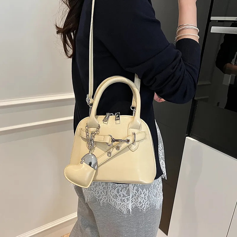 RIVMIND PU One Shoulder Handbag Women's White/Pink/Yellow/Light Blue/Black-12