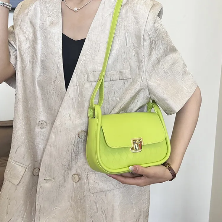 RIVMIND PU Crossbody Bag Regular Women's White/Black/Red/Brown/Green-28
