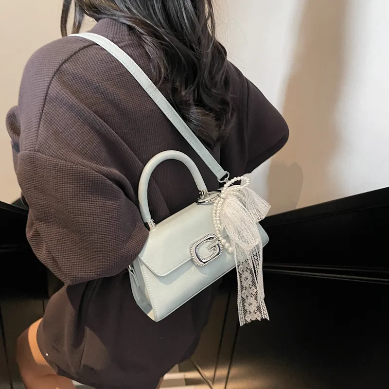 RIVMIND PU Handbag Women's Ecru/Pink/Blue/Black-13