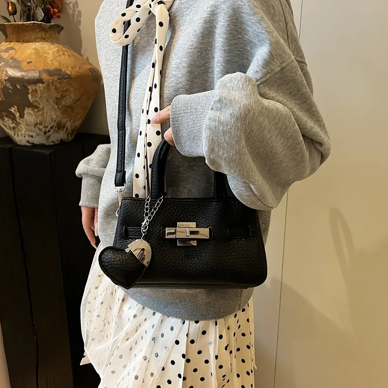 RIVMIND PU Handbag Women's Beige/Pink/Khaki/Black/Gray-15