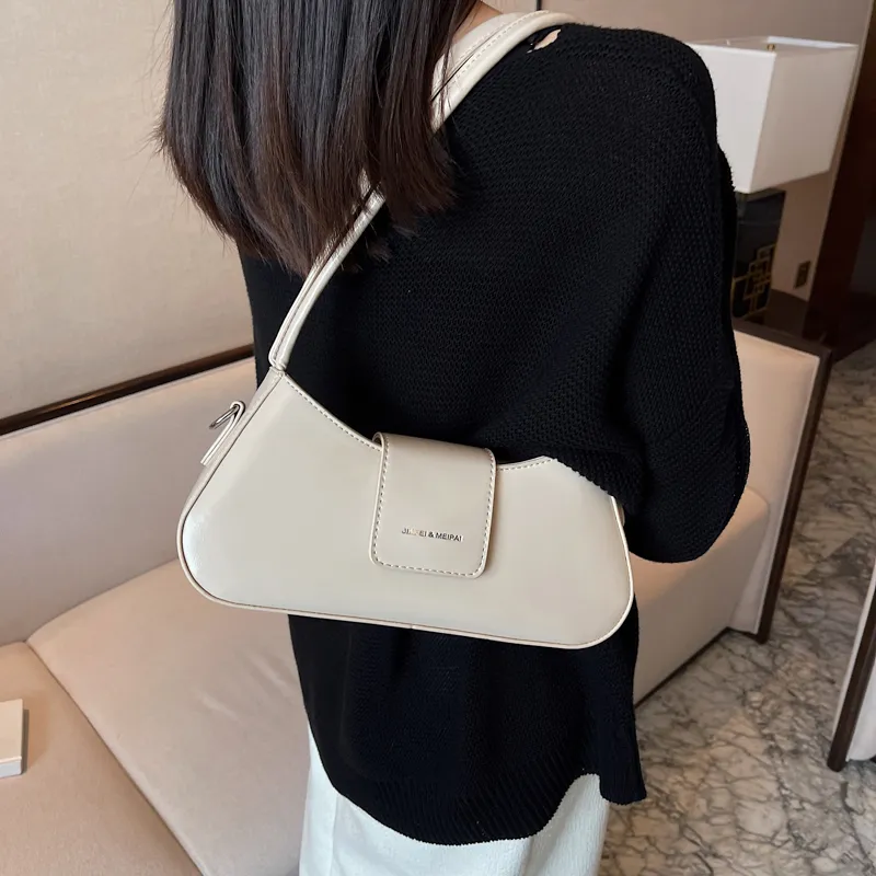RIVMIND PU Shoulder Bag, Crossbody Bag Women's White/Black/Silver/Black/Pink/Blue-2