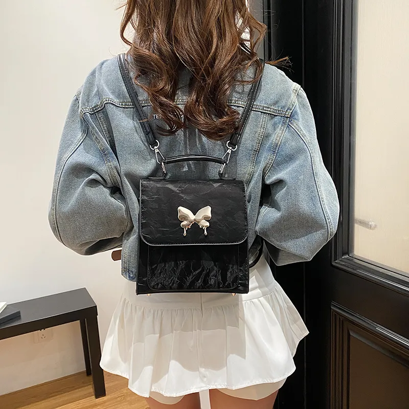 RIVMIND PU Double Shoulder, One Shoulder Handbag Regular Women's White/Black/Green/Blue/Pink/Silver Gray-5