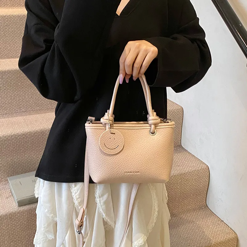 RIVMIND PU One Shoulder Handbag Women's White/Black/Pink/Yellow-14