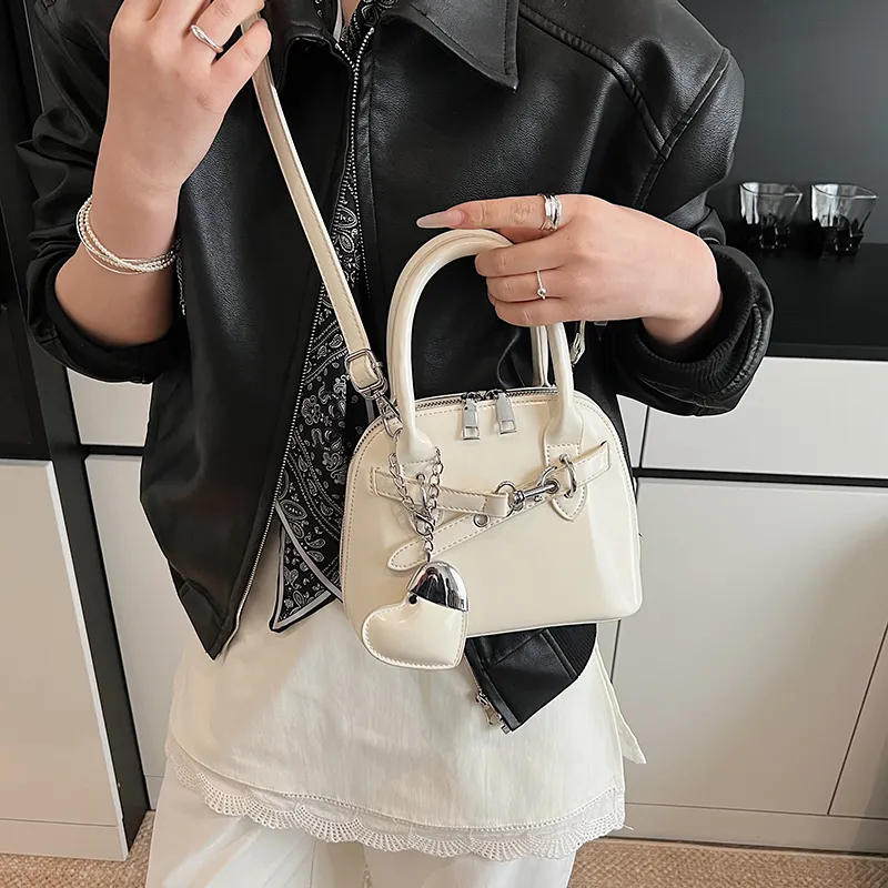 RIVMIND PU One Shoulder Handbag Women's White/Pink/Yellow/Light Blue/Black-2