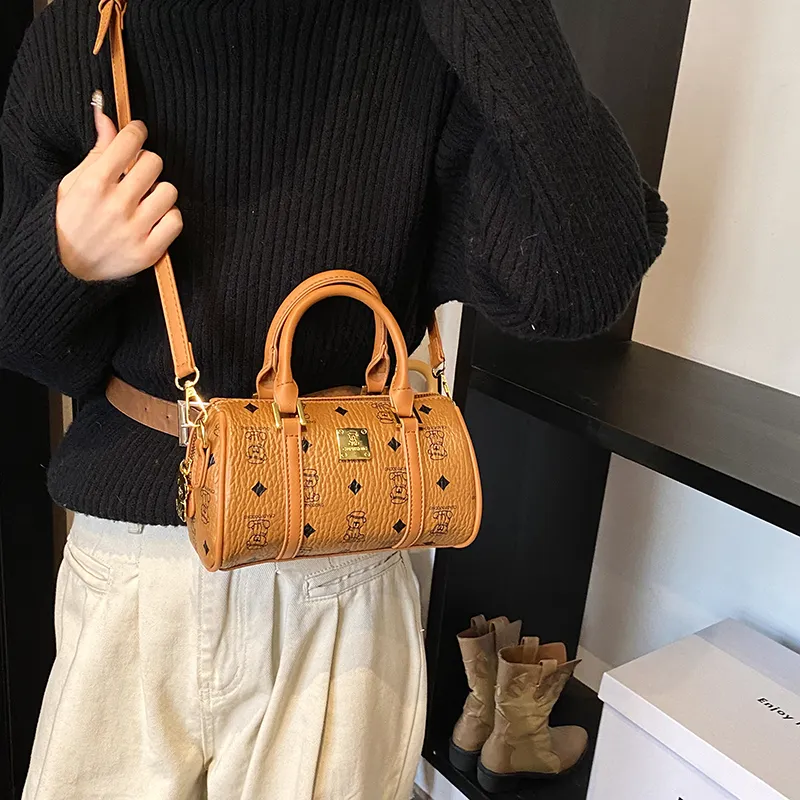 RIVMIND PU Handbag Women's Beige/Pink/Brown/Black-12