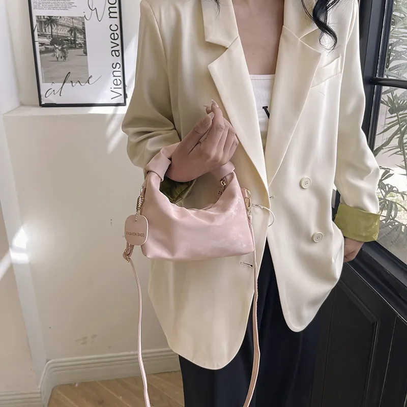 RIVMIND PU Handbag Regular Women's White/Silver/Pink/Black-13