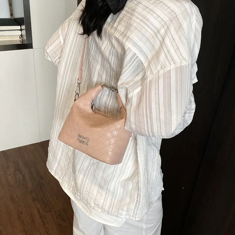 RIVMIND PU Crossbody One Shoulder Handbag Women's White/Pink/Silver/Green/Brown/Black-11