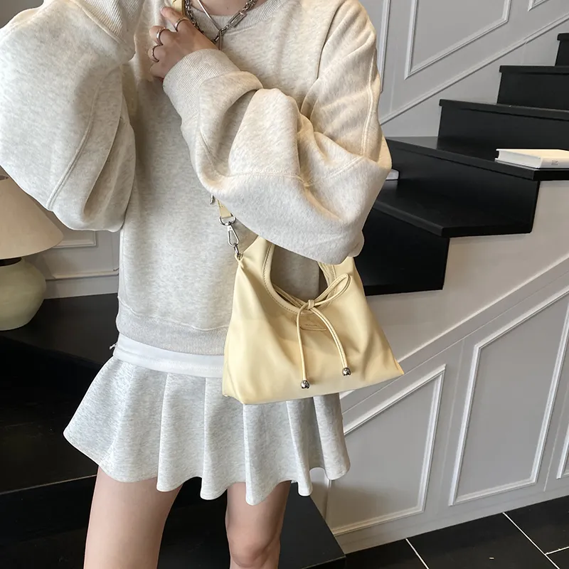 RIVMIND PU One Shoulder Handbag Women's Beige/Yellow/Silver/Yellow/Red/Black-8