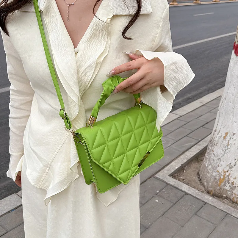 RIVMIND PU Crossbody Bag, Handbag Regular Women's Green/White/Black/Red/Khaki-1