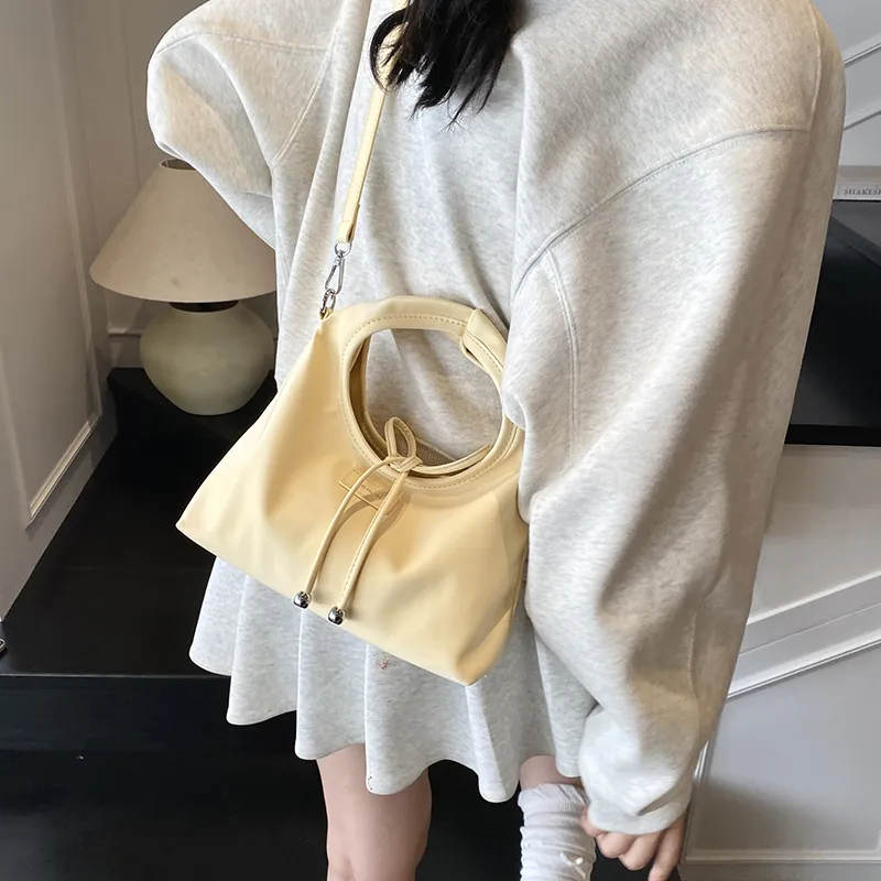 RIVMIND PU One Shoulder Handbag Women's Beige/Yellow/Silver/Yellow/Red/Black-11