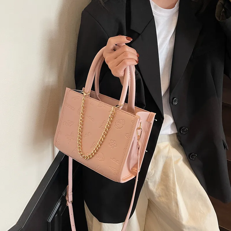 RIVMIND PU Handbag Women's White/Pink/Red/Black-8