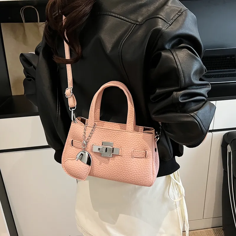 RIVMIND PU Handbag Women's Beige/Pink/Khaki/Black/Gray-6