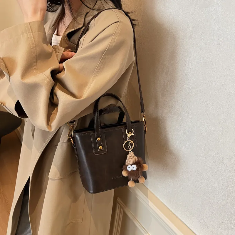 RIVMIND PU Handbag Women's White/Brown/Coffee/Black-17