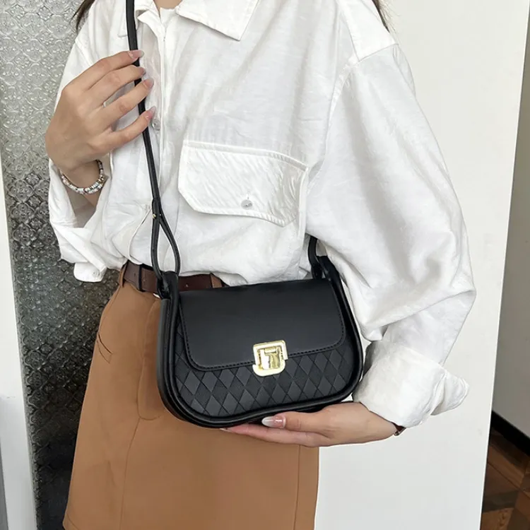 RIVMIND PU Crossbody Bag Regular Women's White/Black/Red/Brown/Green-9
