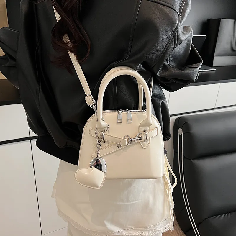RIVMIND PU One Shoulder Handbag Women's White/Pink/Yellow/Light Blue/Black-4