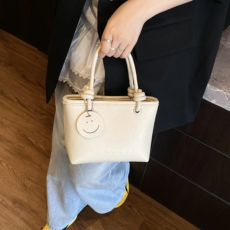 RIVMIND PU One Shoulder Handbag Women's White/Black/Pink/Yellow-1